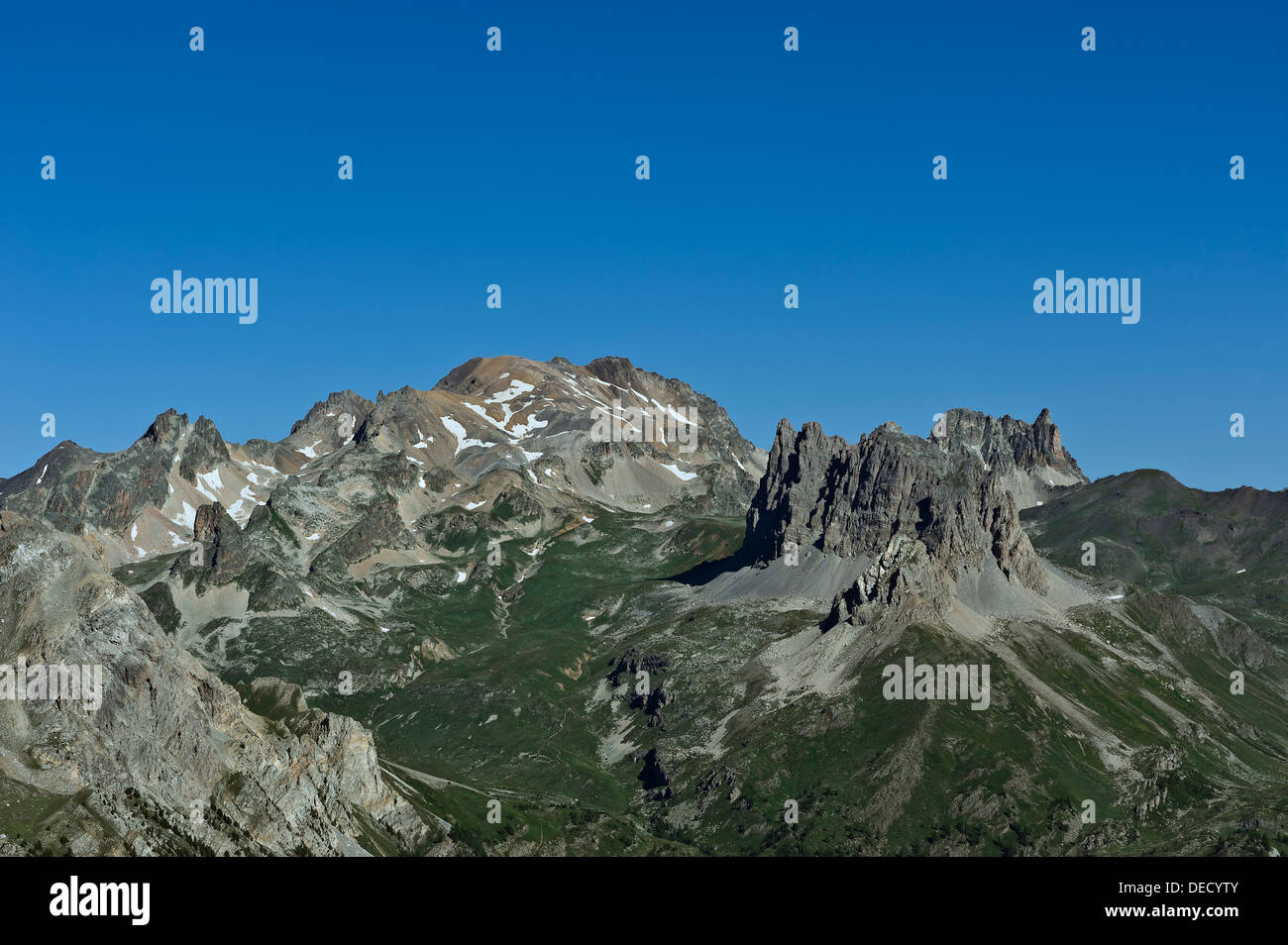Berglandschaft, Susa-Tal, Piemont, Italien Stockfoto