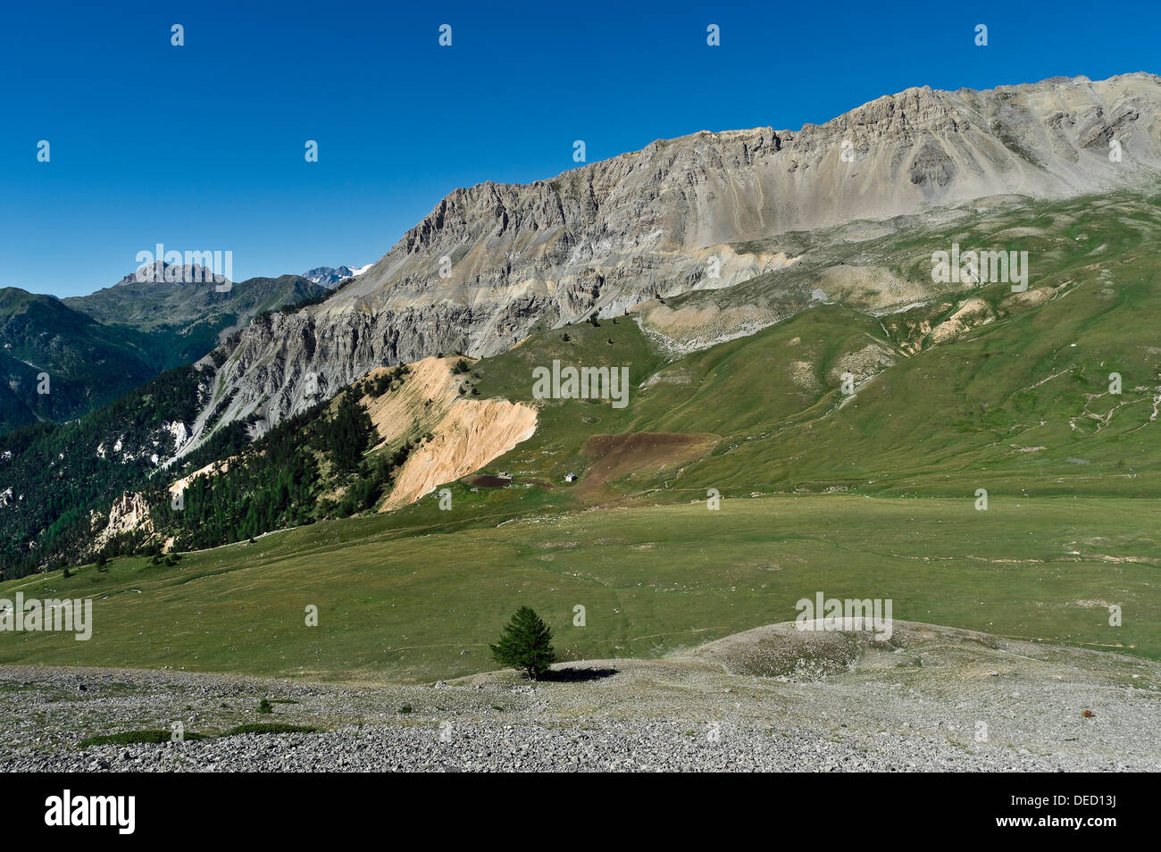 Berglandschaft, Susa-Tal, Piemont, Italien Stockfoto