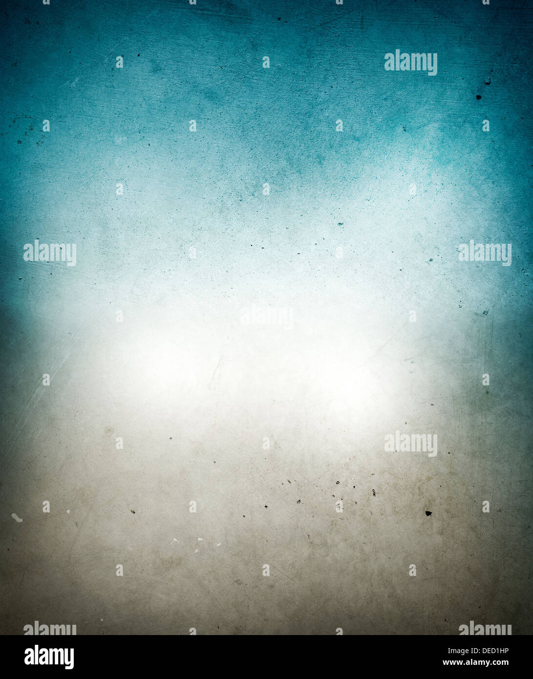 Nahaufnahme von blauen und braunen Farbe strukturierten Betonwand Oberfläche Stockfoto