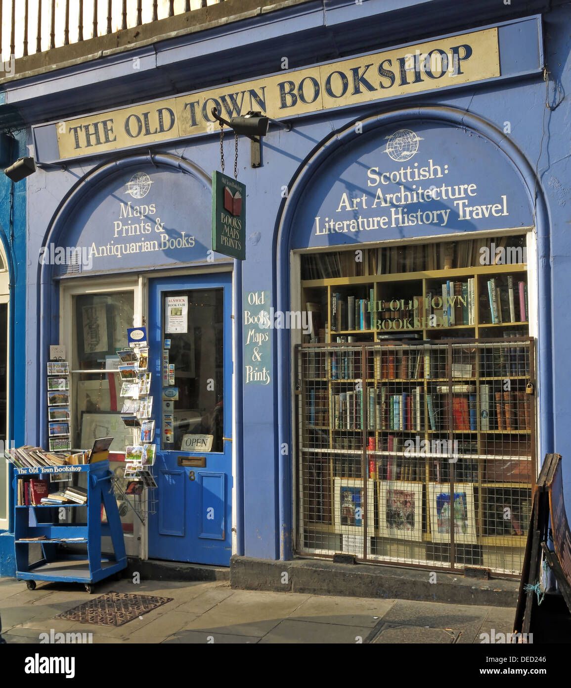 Die alte Stadt Buchhandlung Victoria Street Edinburgh Schottland UK Stockfoto