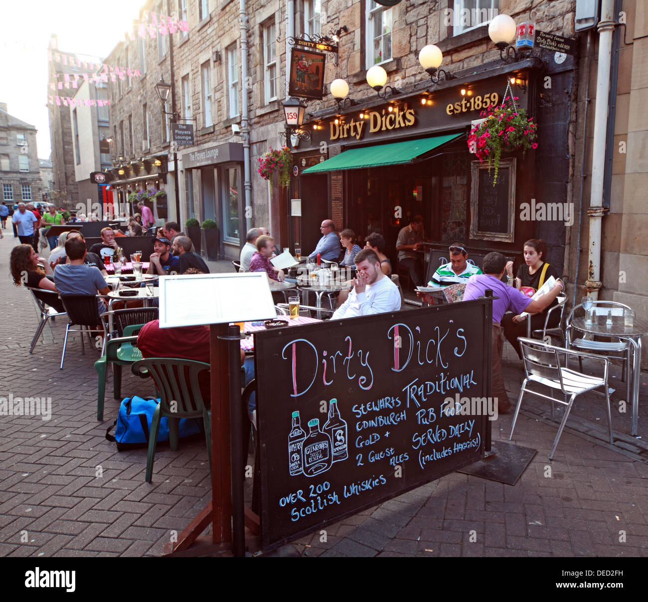Dirty Dicks Pub Rose St Edinburgh Neustadt Schottland Stockfoto