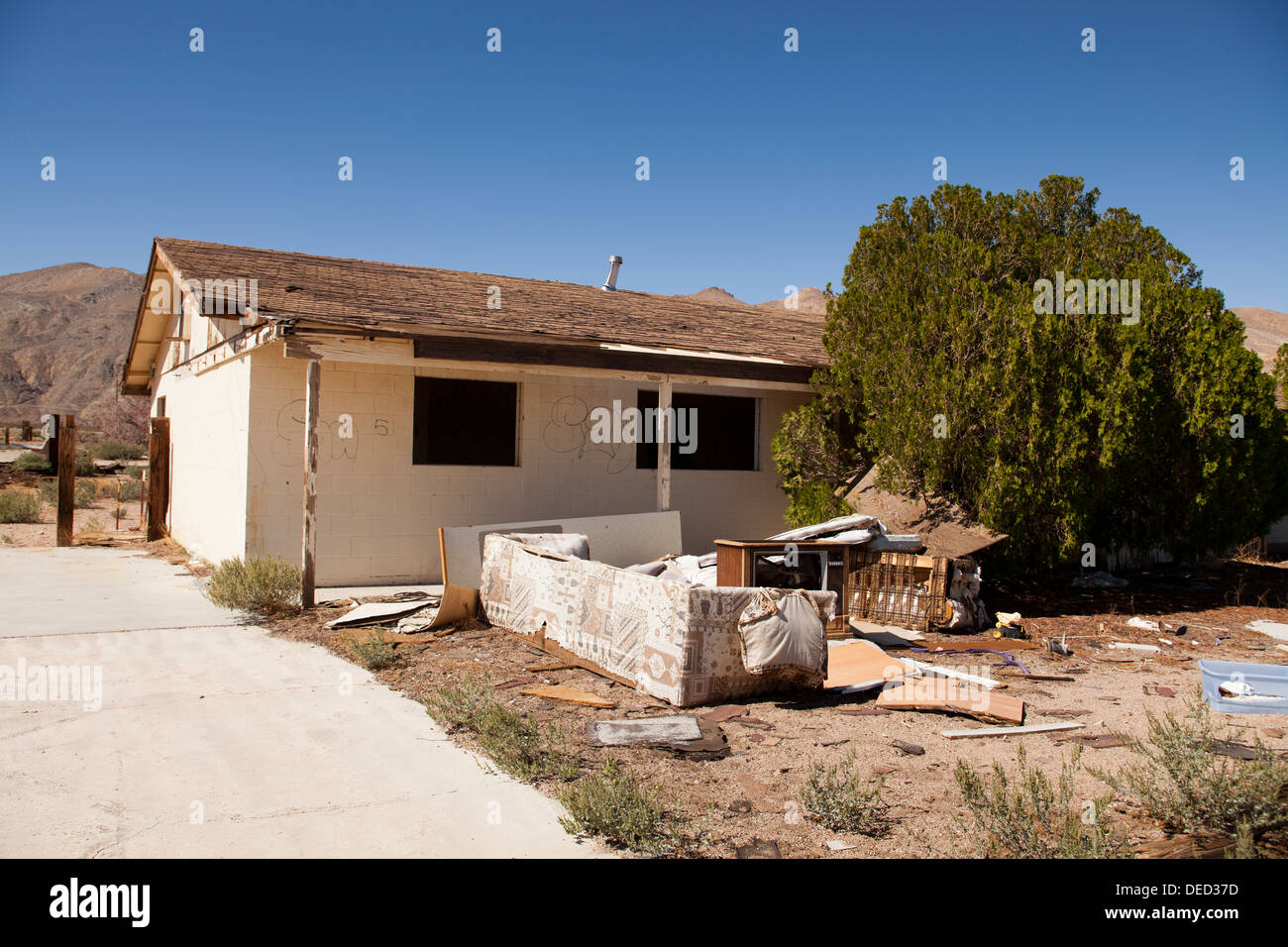 Verlassenes Haus-Kalifornien USA Stockfoto