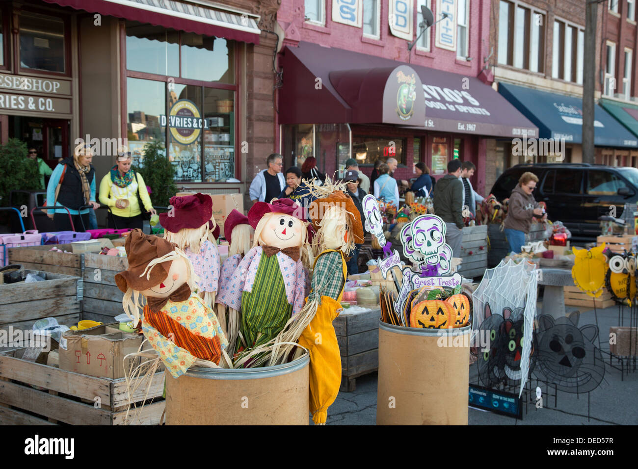 Detroit, Michigan - Halloween Ware auf Detroits osteuropäischen Markt. Stockfoto