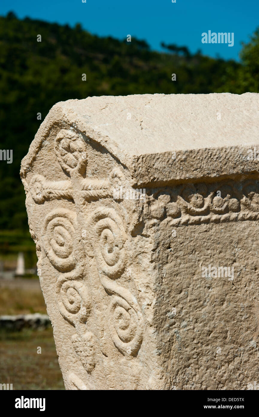 "Stecak" Nekropole von Radimlja, befindet sich in der Nähe von Stolac, Bosnien-Herzegowina, Europa. Stockfoto