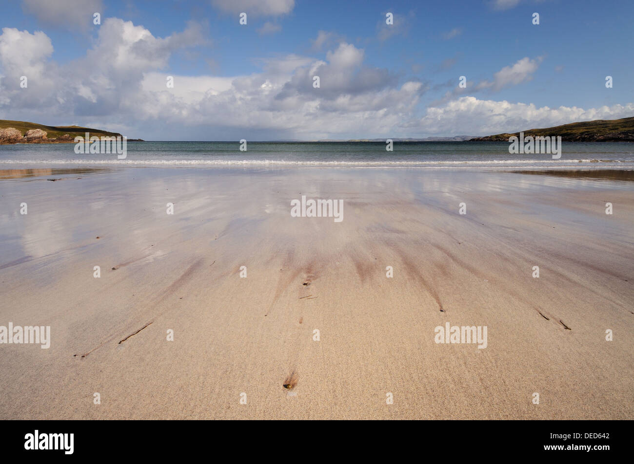 Sand Muster am Coigach, Sutherland, Achnahaird Bay, North West Schottland Stockfoto