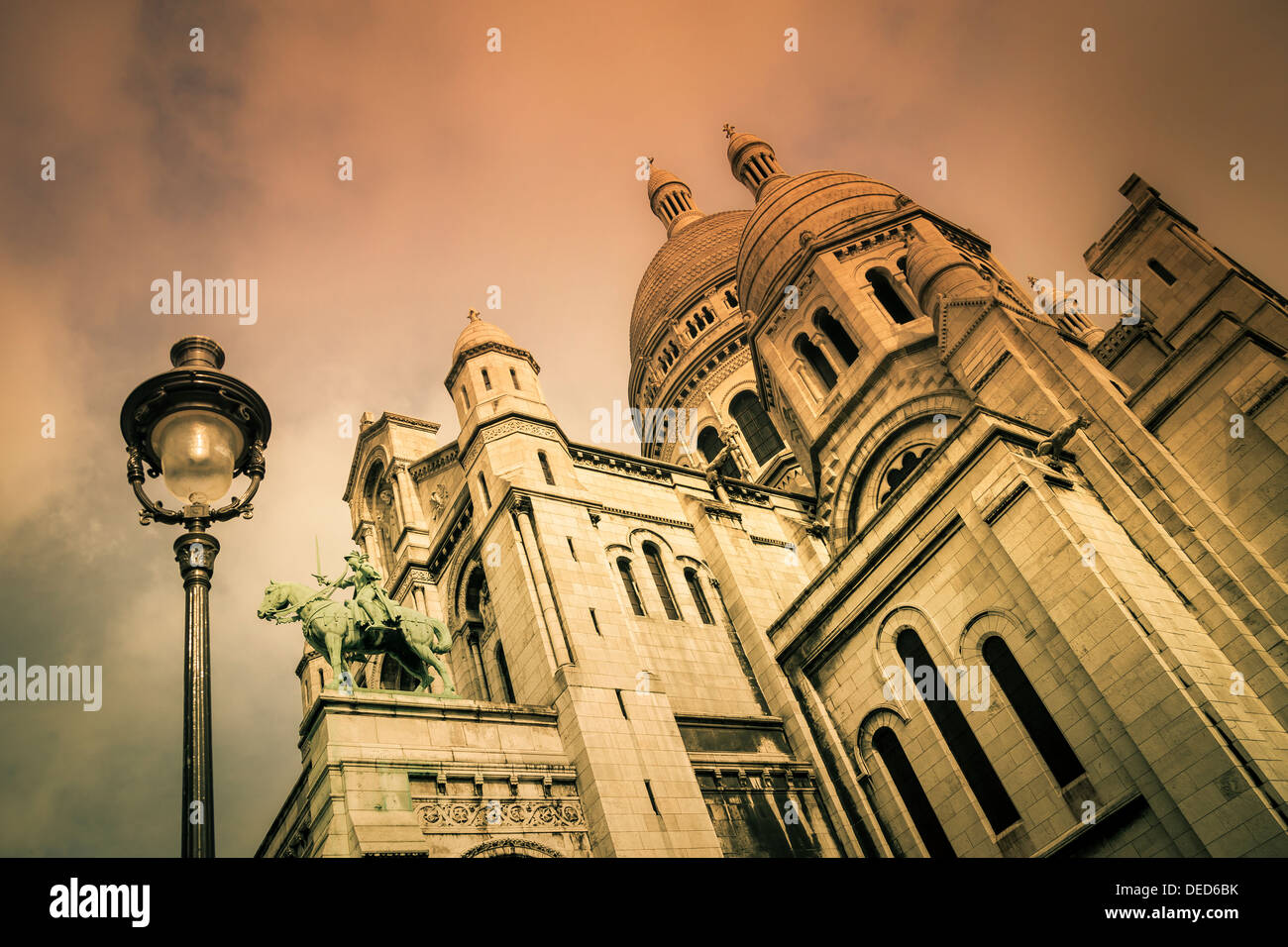 Basilique du Sacre Coeur, Montmartre, Paris Frankreich Stockfoto