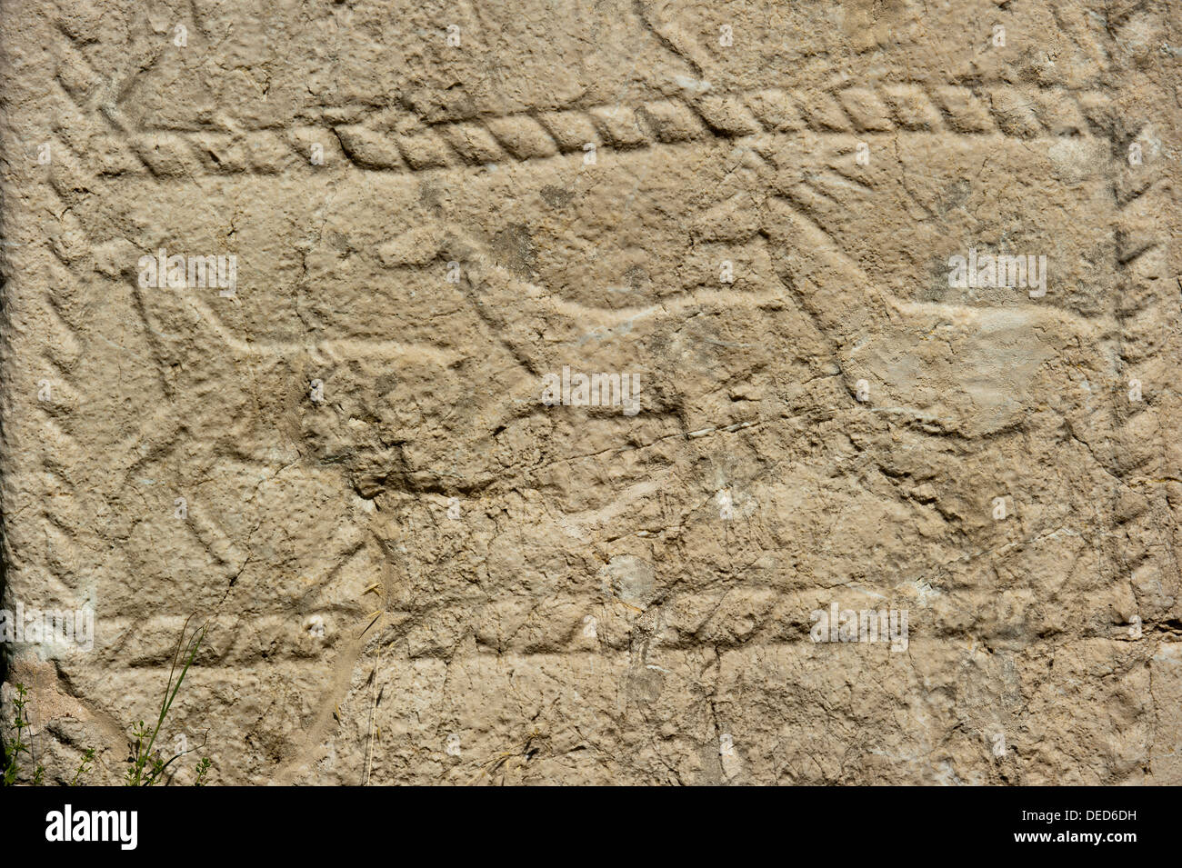 "Stecak" Nekropole von Radimlja, befindet sich in der Nähe von Stolac, Bosnien-Herzegowina, Europa. Stockfoto