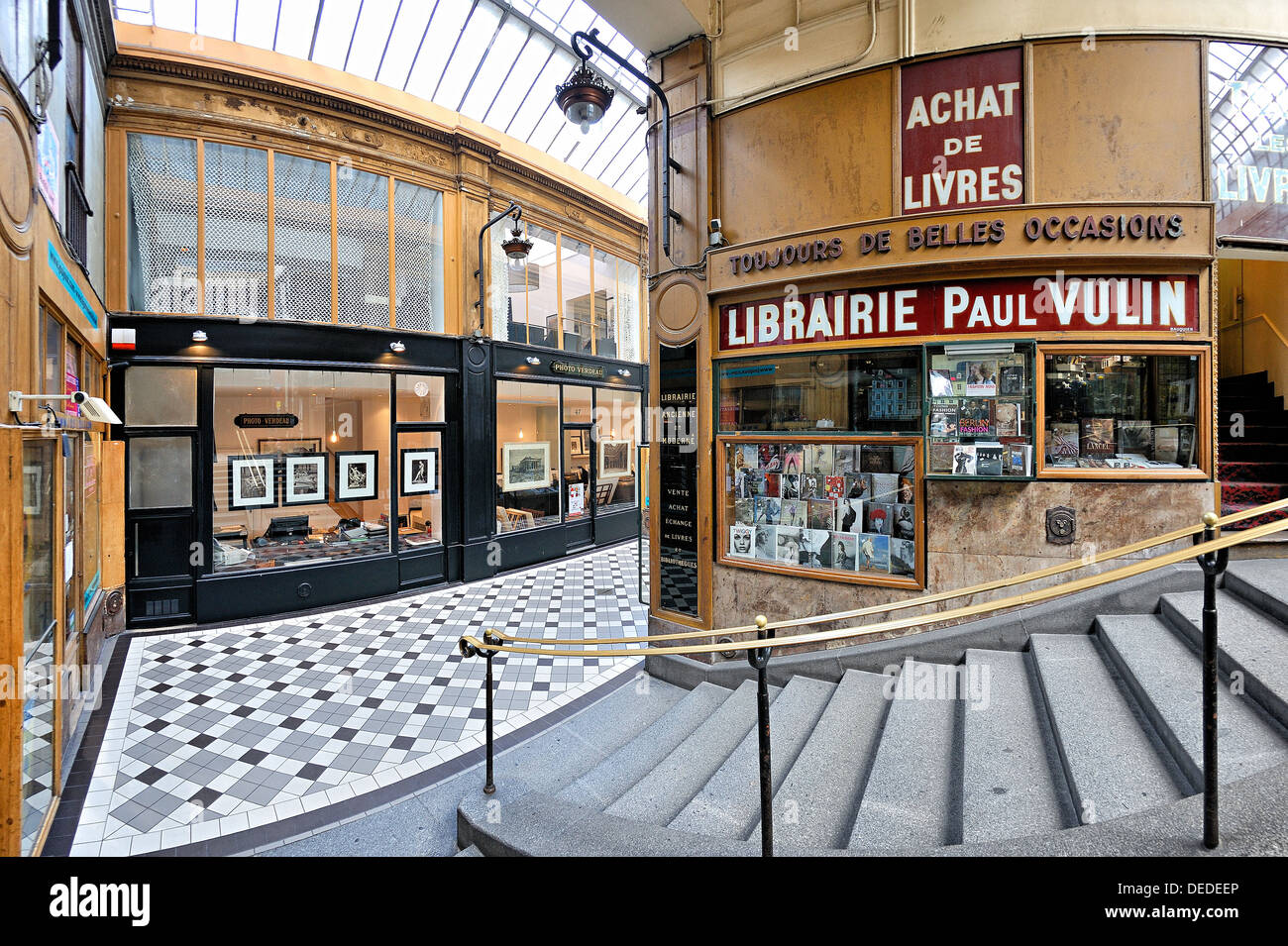 Passage Jouffroy, Paris. Stockfoto