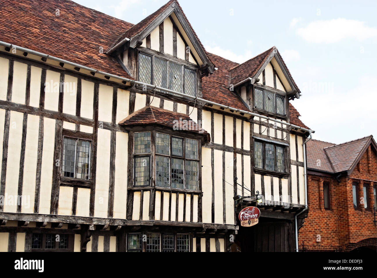 The Falstaffs Experience in Stratford-upon-Avon, einer preisgekrönten Besucherattraktion, die das 16. Jahrhundert zum Leben erweckt. Stockfoto