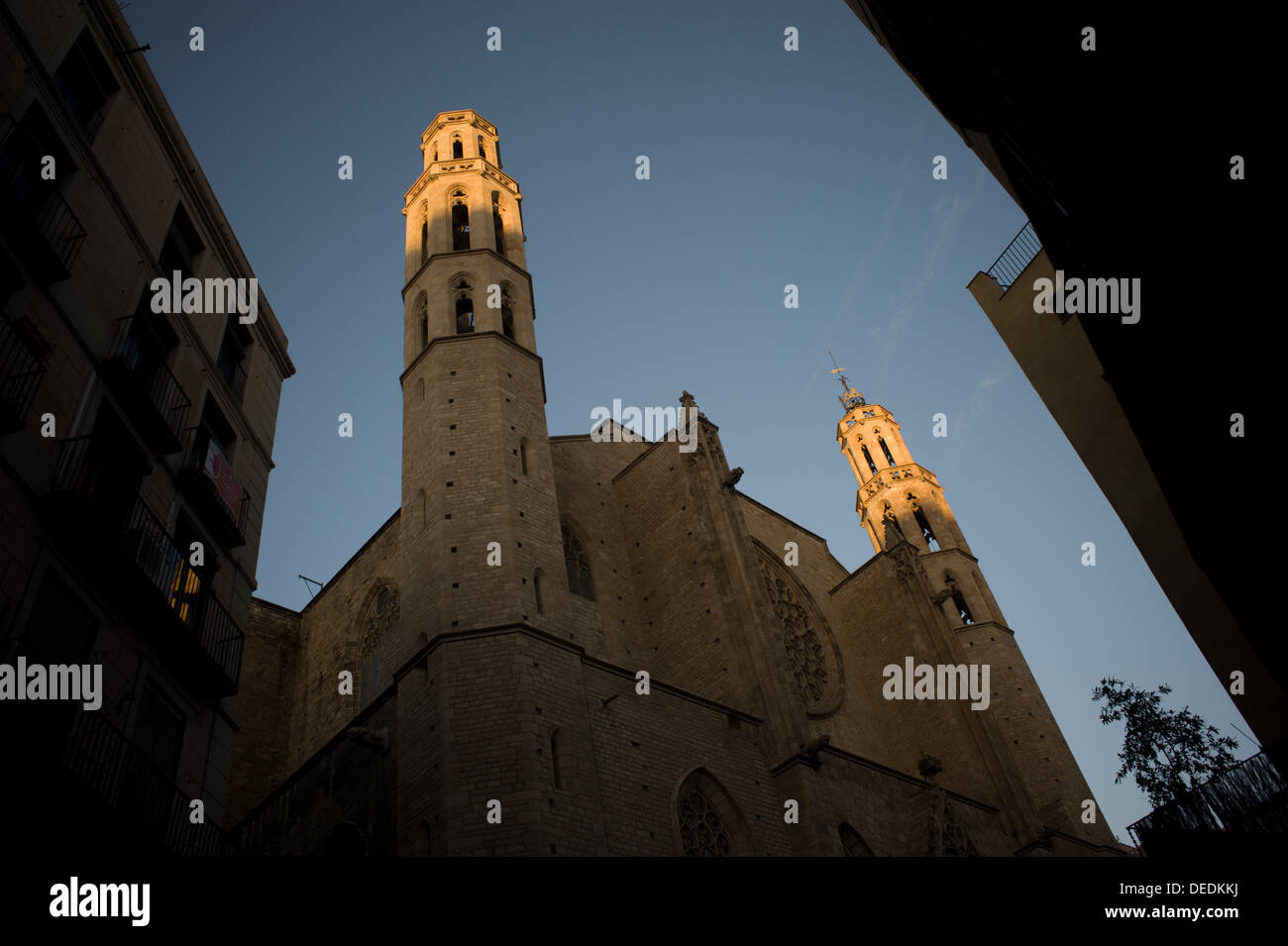 Kirche Santa Maria del Mar in Barcelona, Spanien. Stockfoto