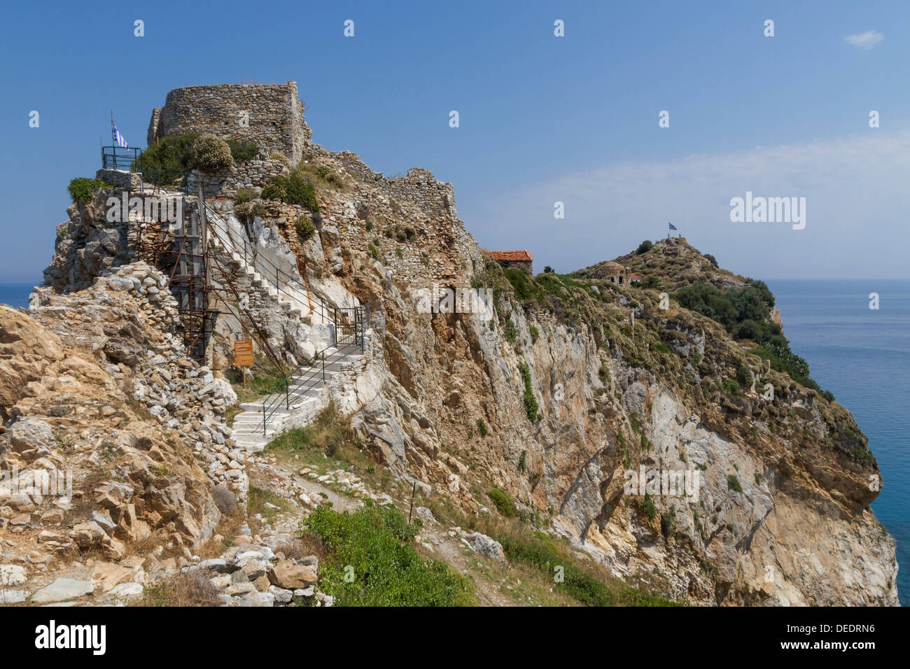 Kastro, Skiathos, Sporades, griechische Inseln, Griechenland, Europa Stockfoto