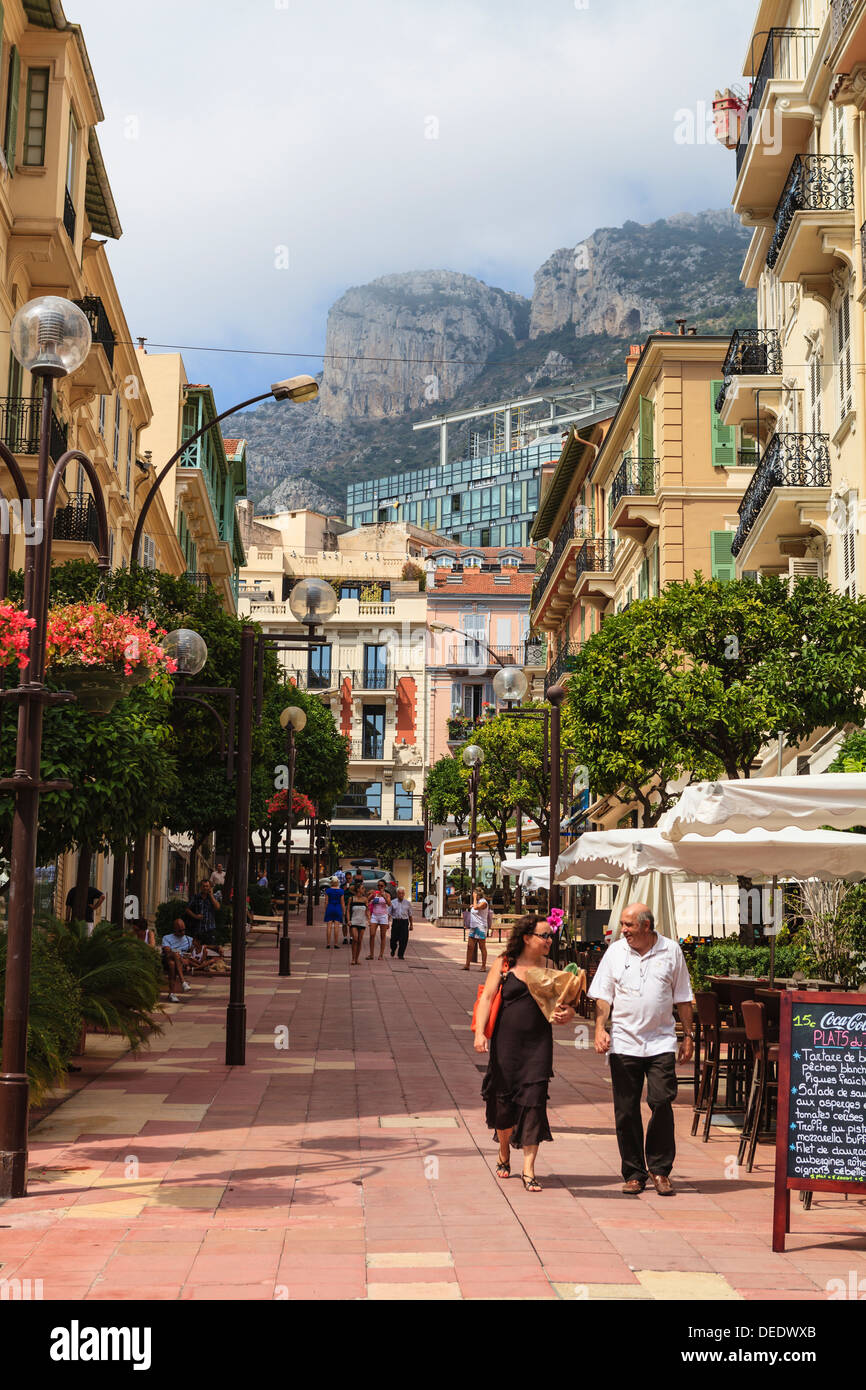 Straßenszene, La Condamine, Monaco, Europa Stockfoto