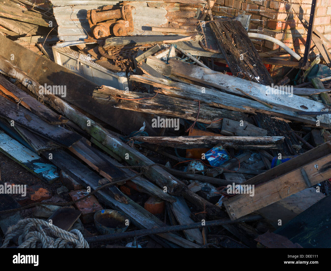 Eine Szene aus Brancaster Staithe in North Norfolk Stockfoto