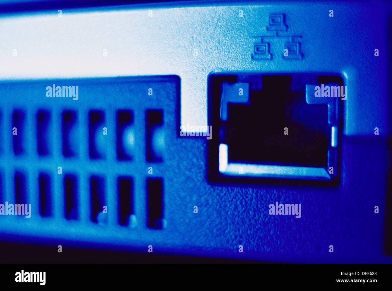 NETVerbindungen eines Computers Stockfotografie Alamy