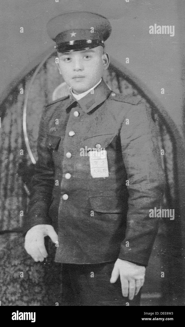 Japanische Soldaten in uniform dienen in China der 1930er Jahre, 1940er-Jahre Stockfoto