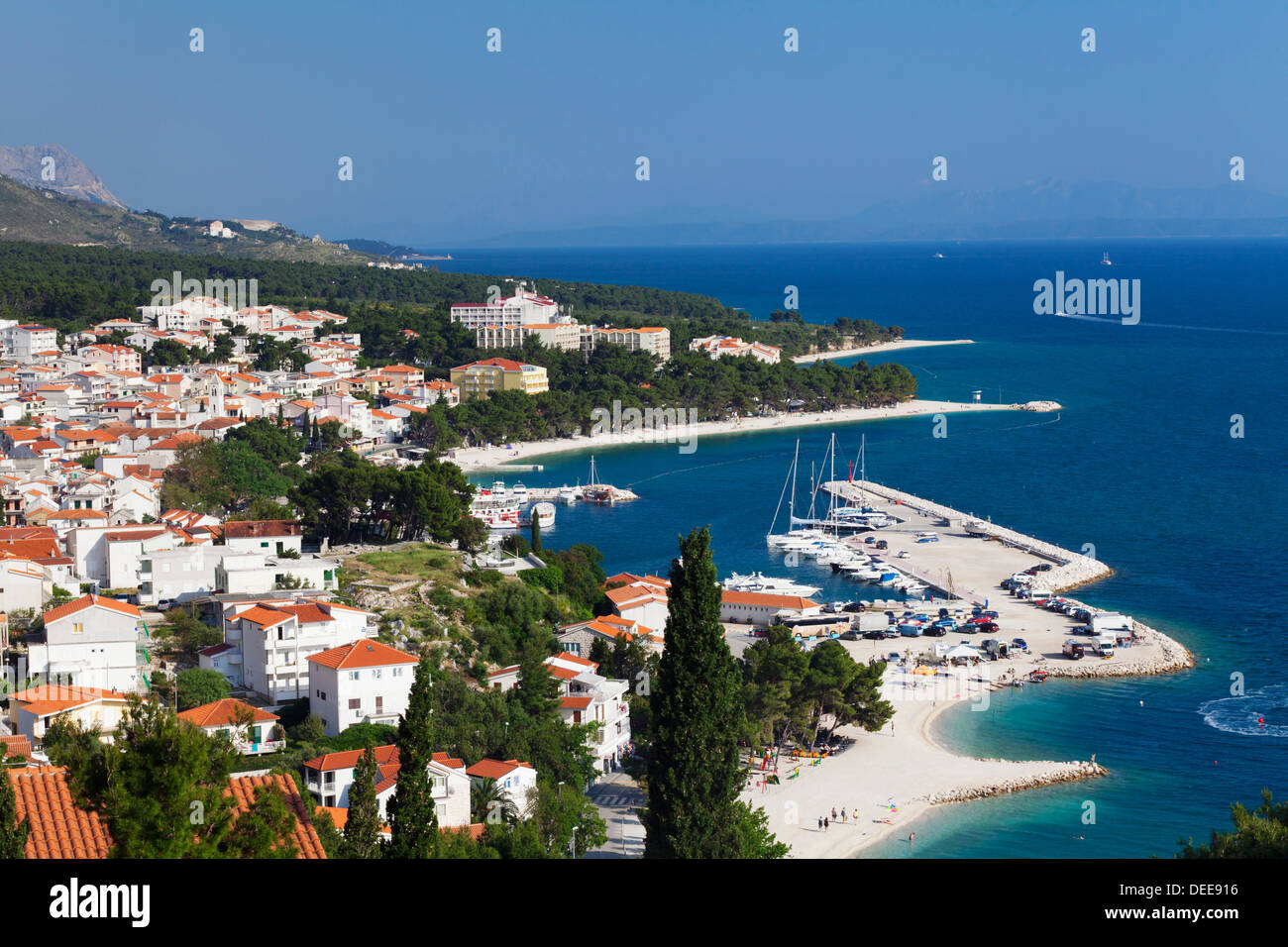 Baska Voda, Makarska Riviera, Dalmatien, Kroatien, Europa Stockfoto