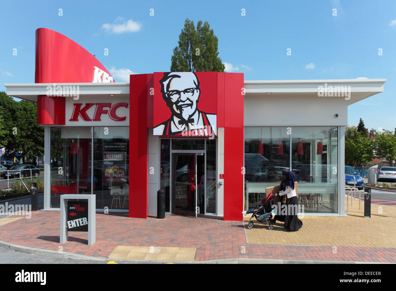 KFC-Fast-Food-Restaurant, Birmingham Stockfoto