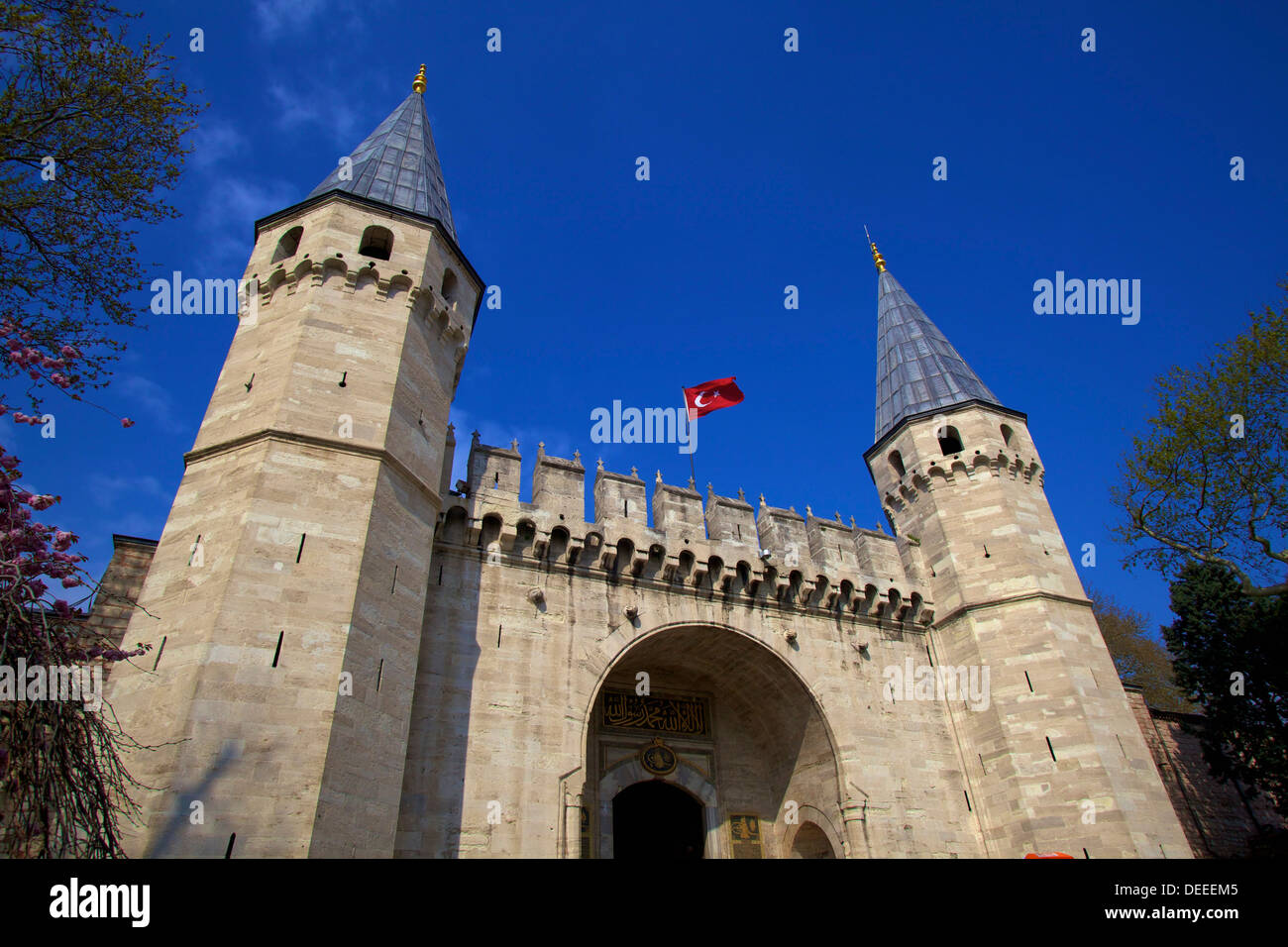 Tor der Anrede, Topkapi-Palast, UNESCO World Heritage Site, Istanbul, Türkei, Europa Stockfoto