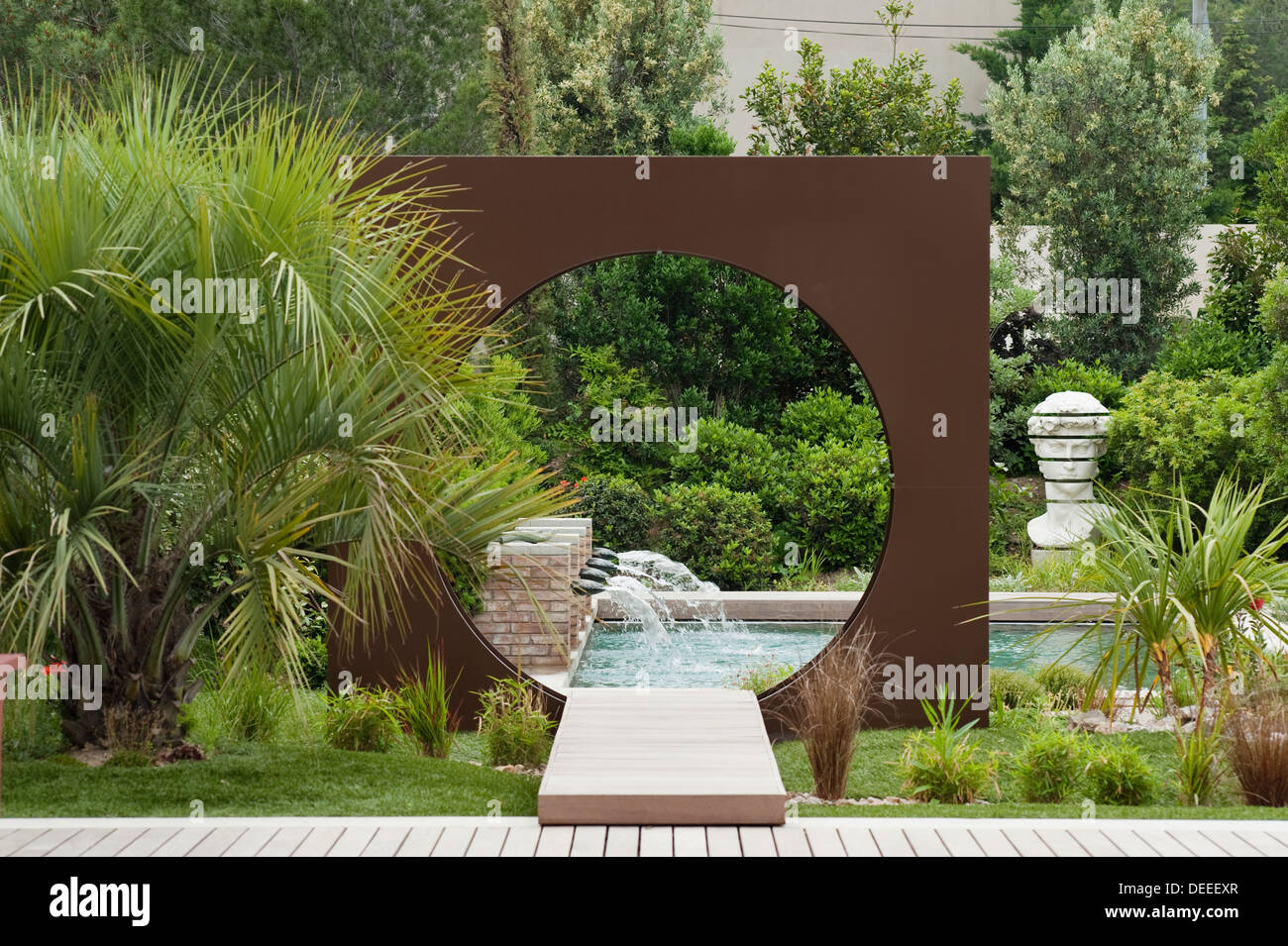 Gartengestaltung von Dominique Lafourcade in der Provence Stockfoto