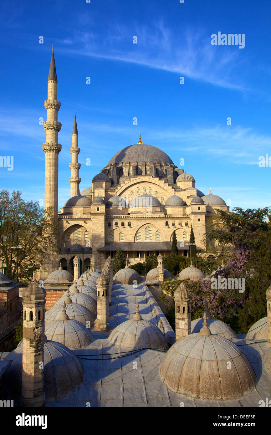 Süleymaniye-Moschee, UNESCO-Weltkulturerbe, Istanbul, Türkei, Europa Stockfoto