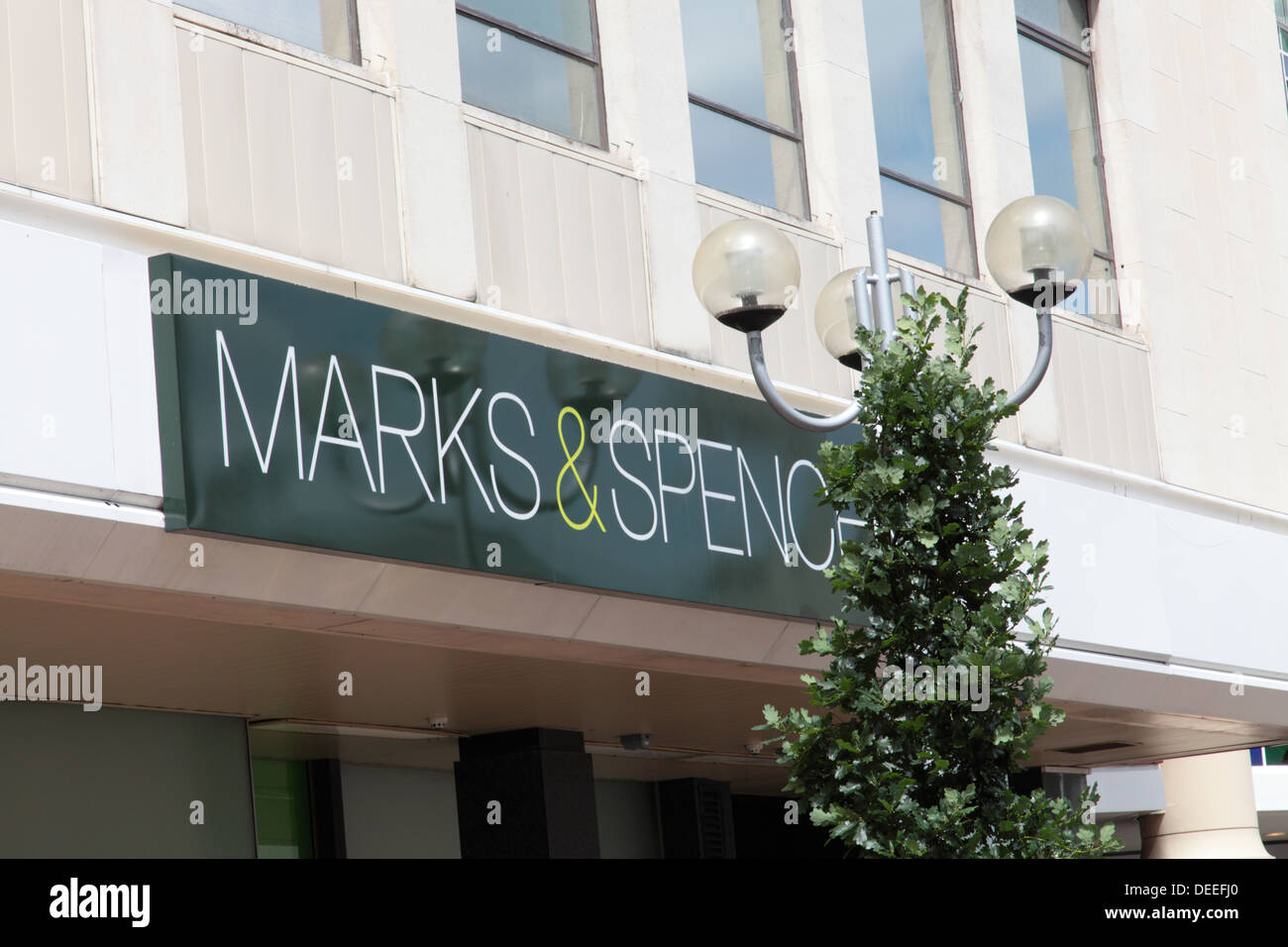 Marks und Spencer Shops Stockfoto