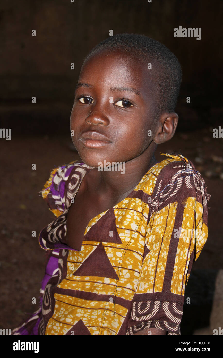 Ghanaische Mädchen der Talensi ethnische Gruppe Stockfoto