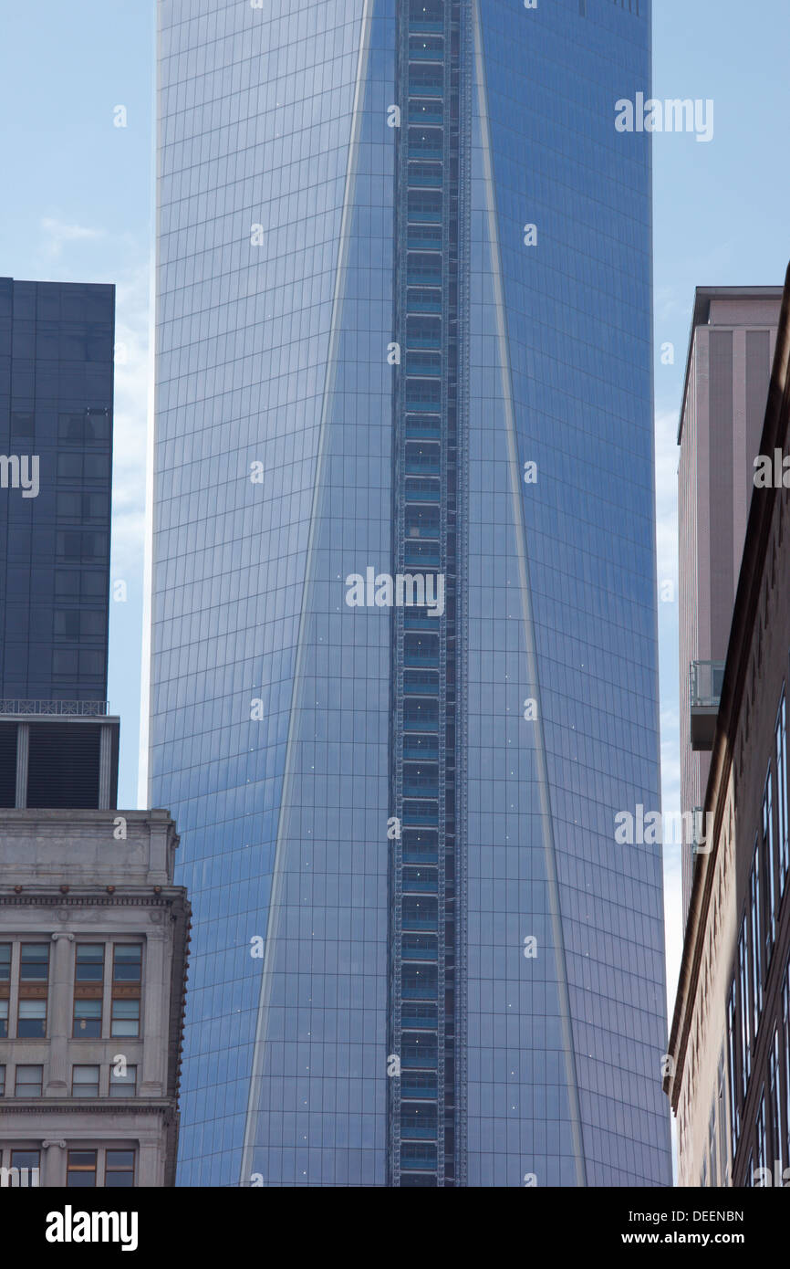 Der Freedom Tower im Bau im Juni 2013 in New York City, USA. Stockfoto
