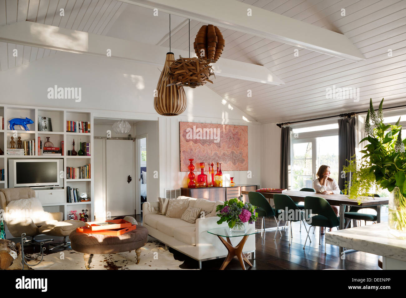 Modern American Summer home Business-Frau Melanie Brandman Stockfoto