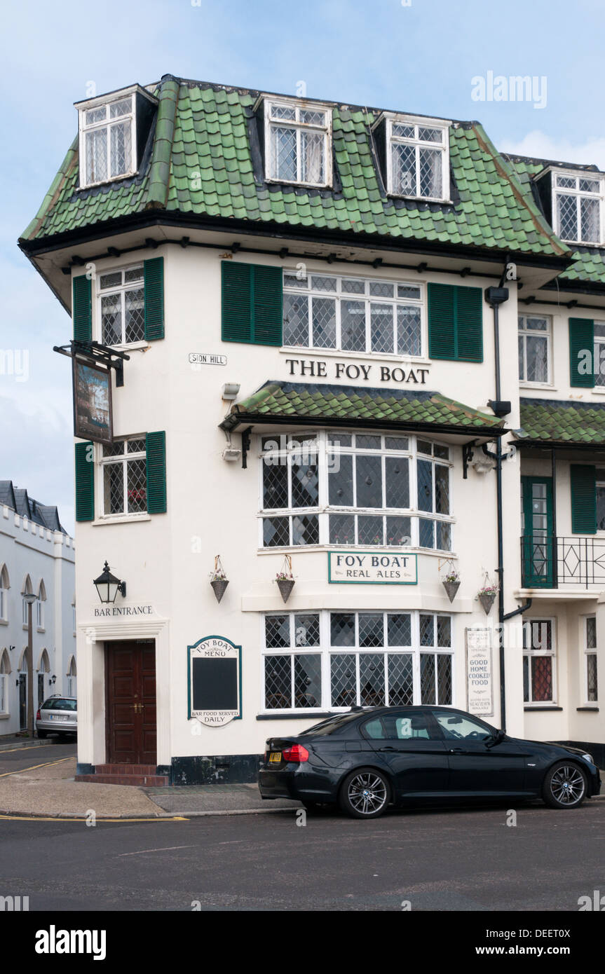 Foy Bootshaus Öffentlichkeit in Ramsgate war angeblich von Ian Fleming das Kanal-Paket in seinem Buch "Goldfinger" genannt. Stockfoto