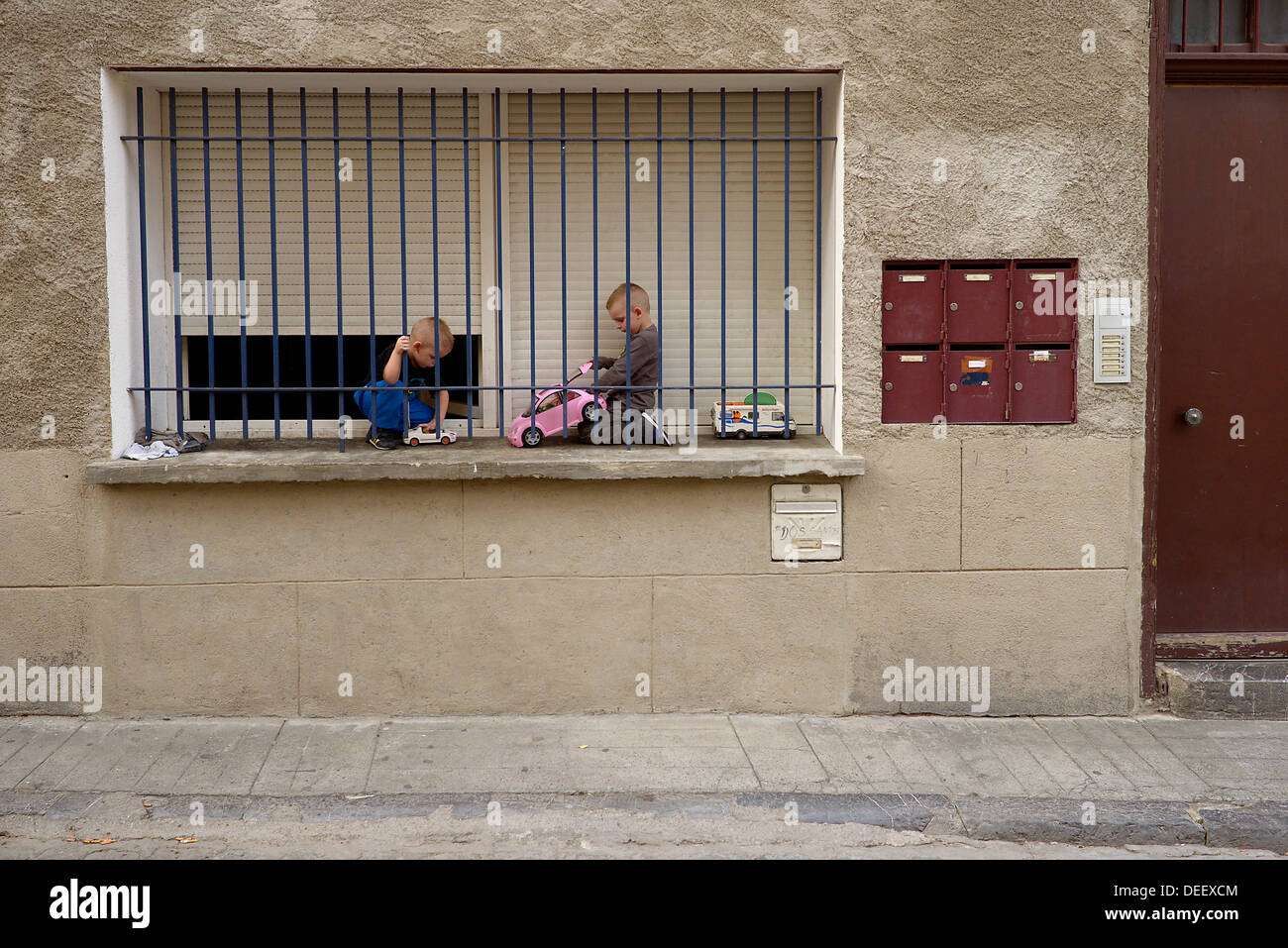 Kinder Spiel Haus Perpignan Frankreich Stockfoto