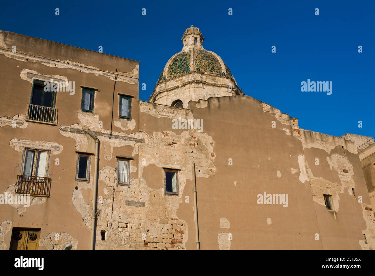 Kirche von San Lorenzo in Trapani in der Provinz von Trapani, Sizilien. Stockfoto