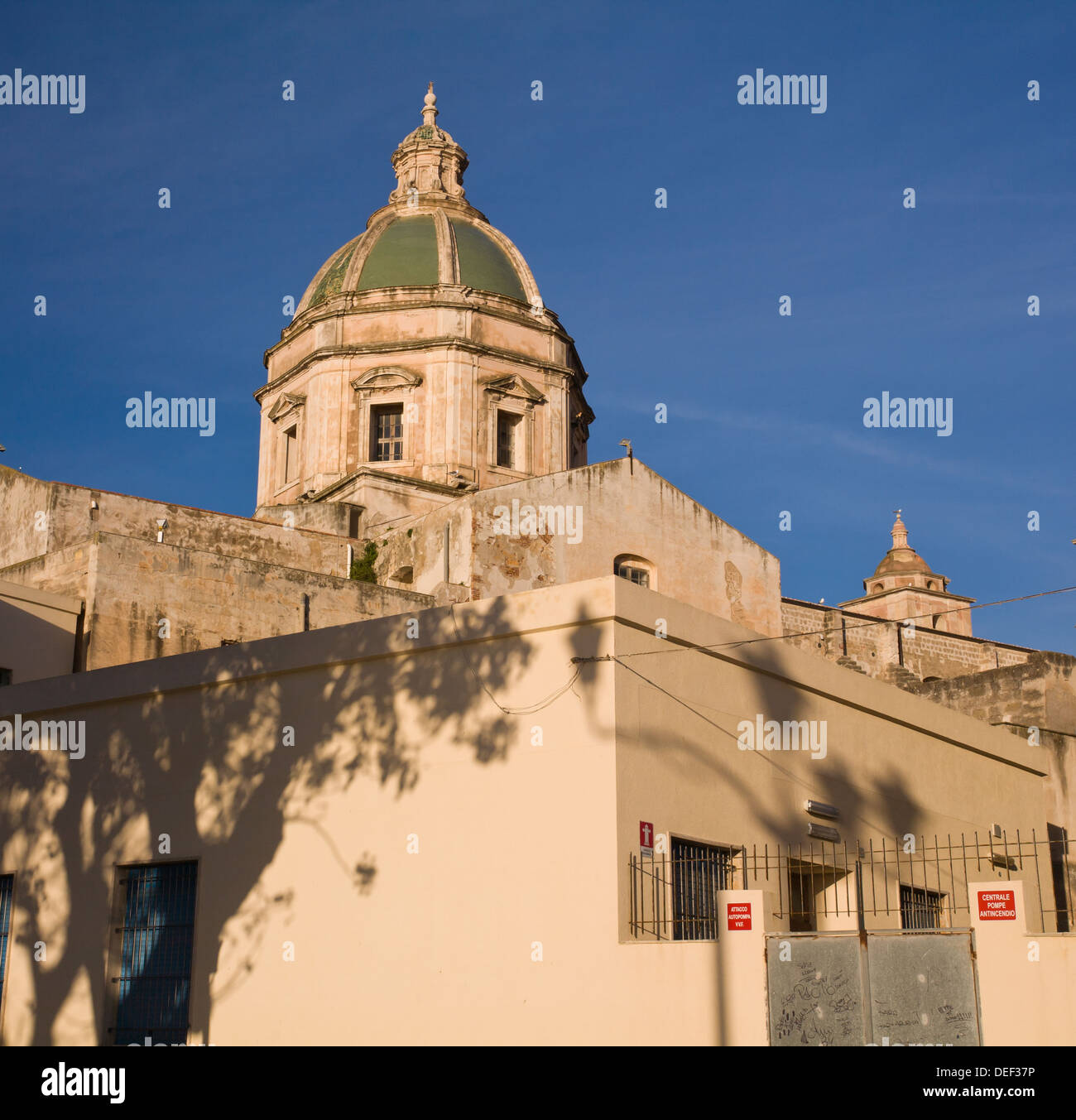 Kirche von San Lorenzo in Trapani in der Provinz von Trapani, Sizilien. Stockfoto