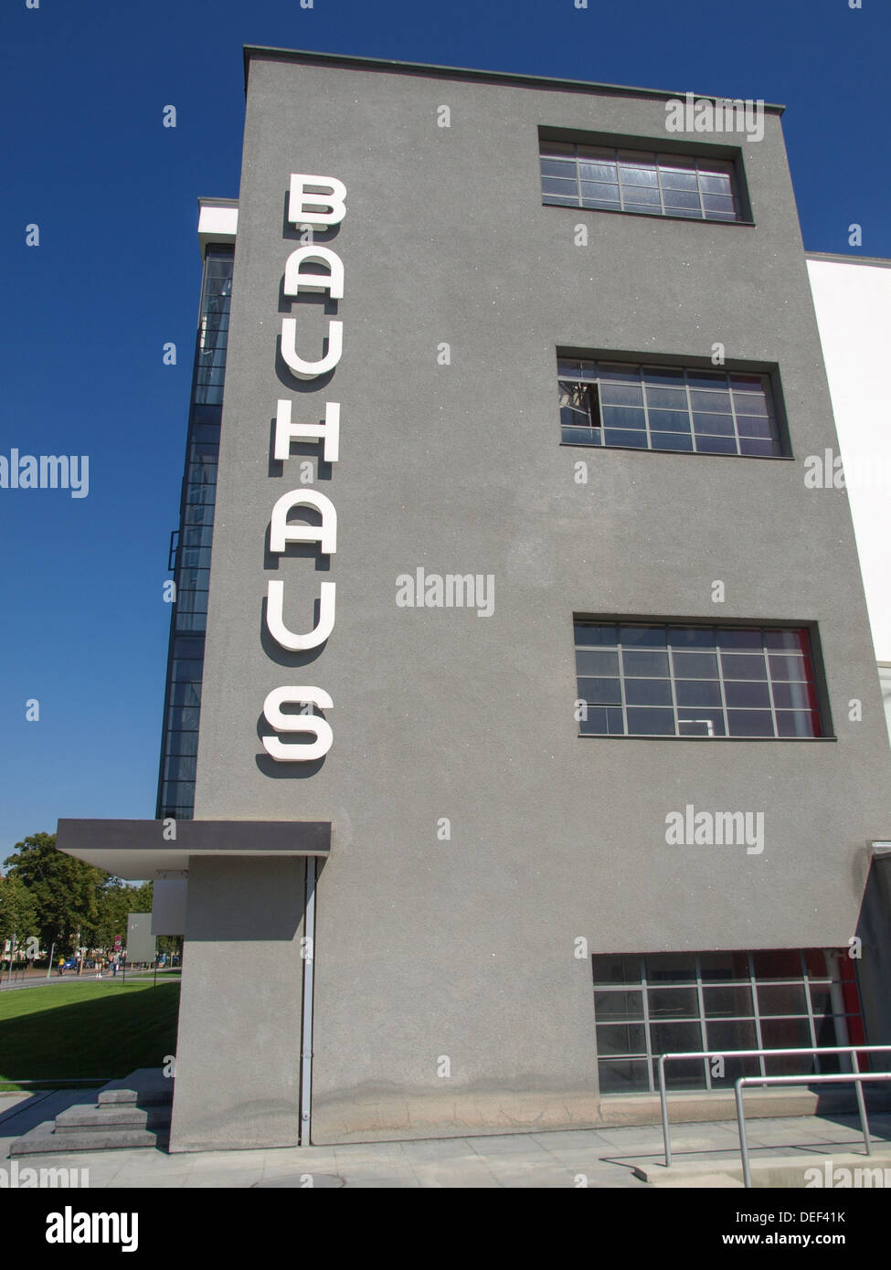 Das Bauhausgebäude in Dessau Deutschland Stockfoto
