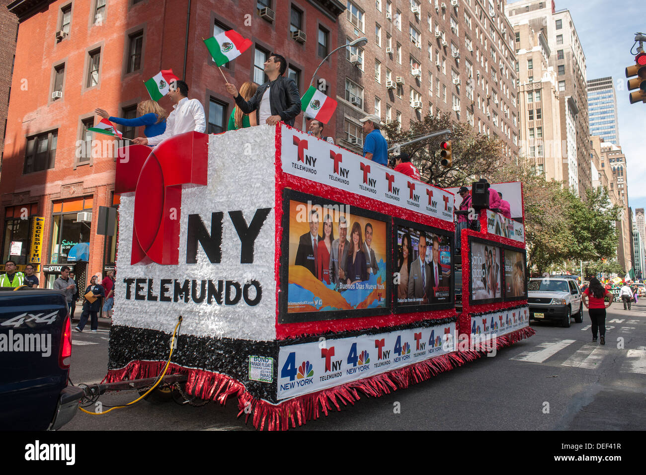 Mexikanische Unabhängigkeitstag Parade auf der Madison Avenue in New York Stockfoto
