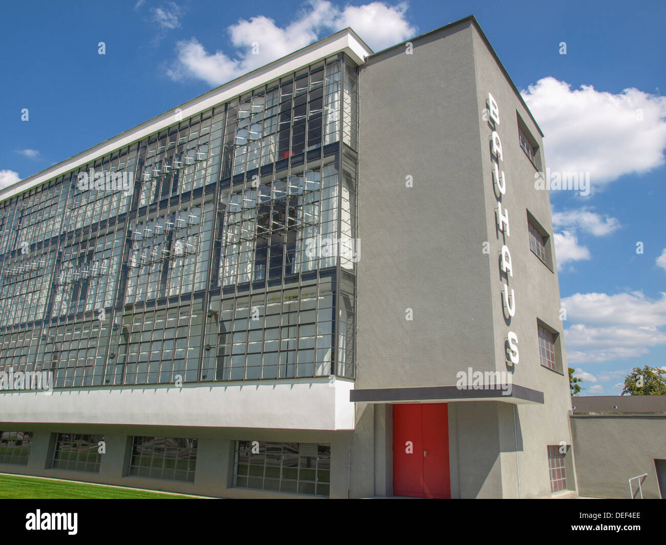 Das Bauhausgebäude in Dessau Deutschland Stockfoto