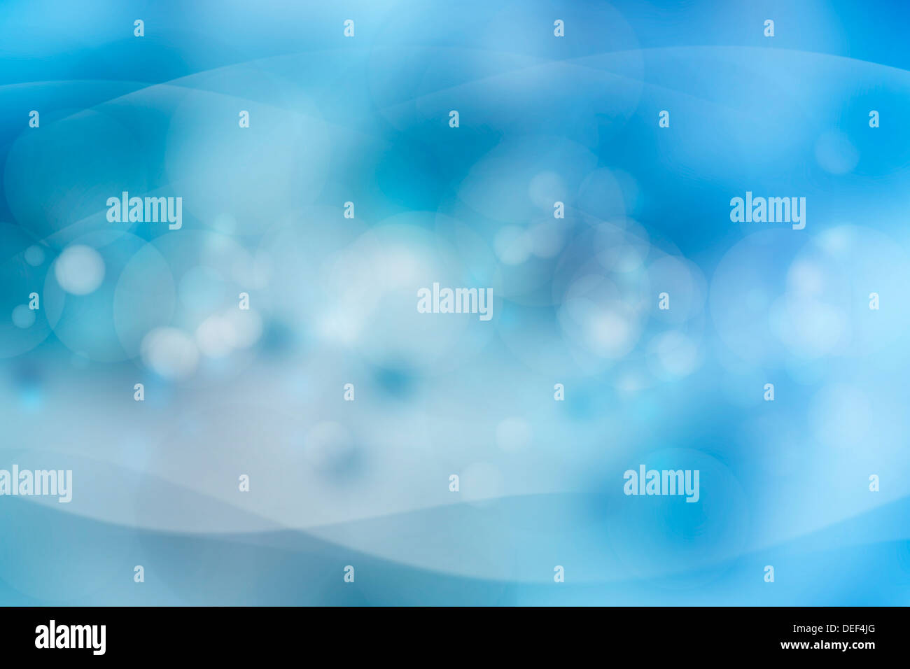 Geschwungene Linien und Kreise blau abstrakten Hintergrund Stockfoto