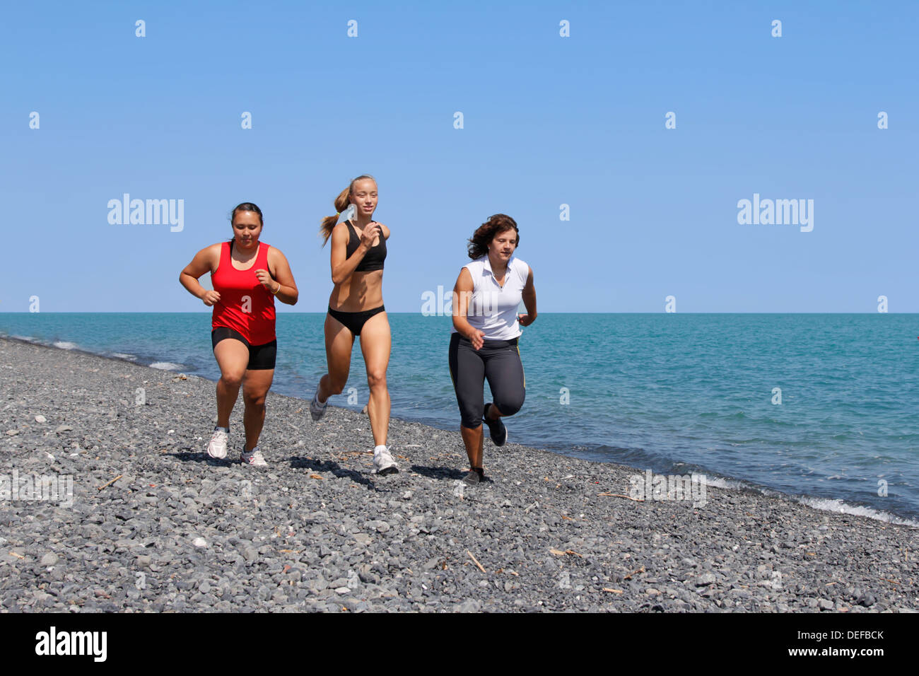 Frau Leichtathletik Stockfoto