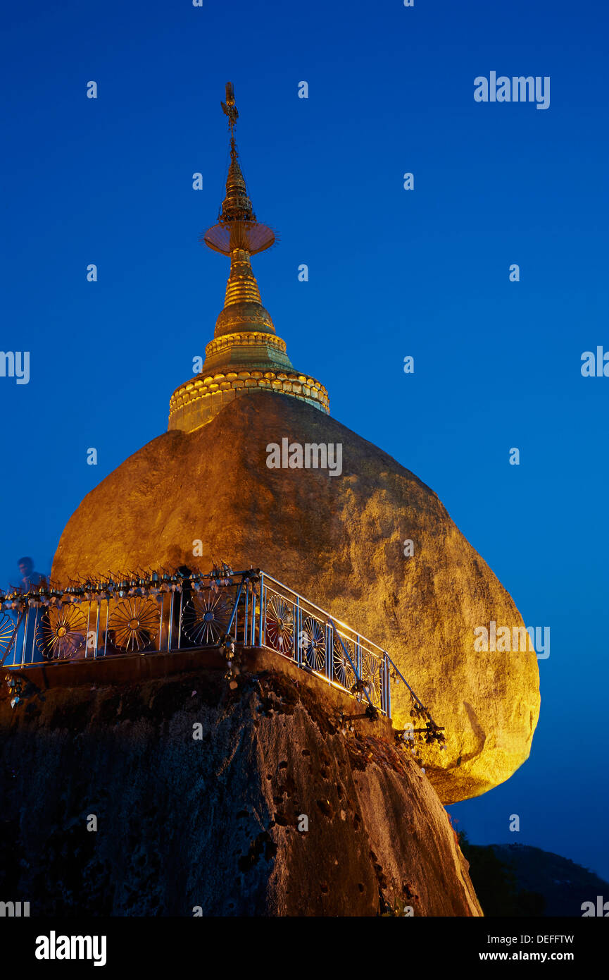 Kyaiktiyo Golden Rock, Mon-Staat, Myanmar (Burma), Asien Stockfoto