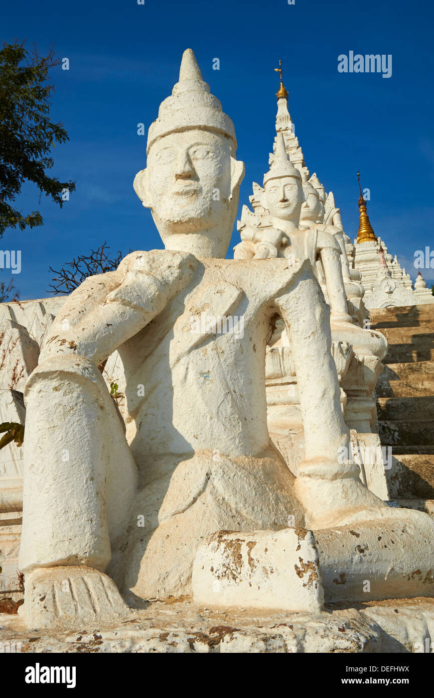 Paya Settawya Tempel, Mingun, Sagaing, Myanmar (Burma), Asien Stockfoto