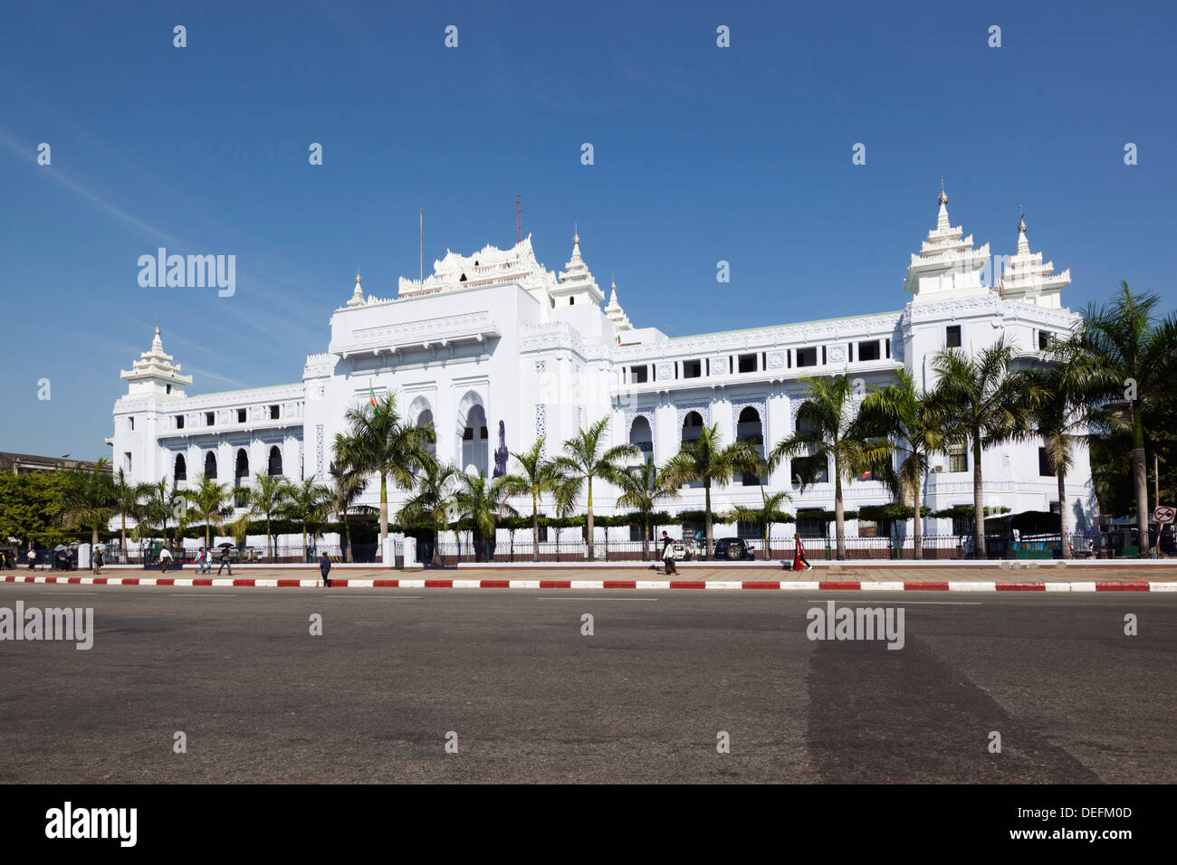 Yangon (Rangoon), Region Yangon, Myanmar (Burma), Rathaus, Asien Stockfoto