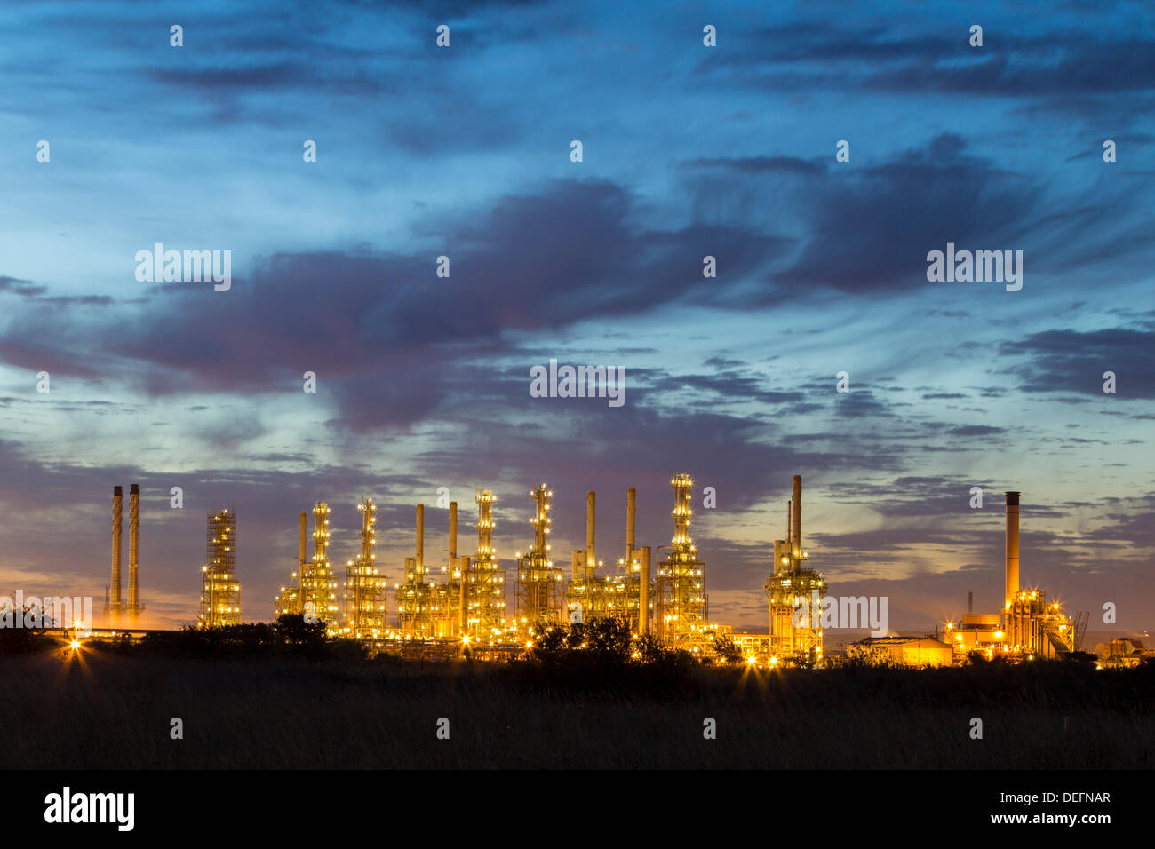 Conoco Phillips Öl und Gas terminal bei Seal Sands, Teesmouth, in der Nähe von Middlesbrough, North East England. Großbritannien Stockfoto