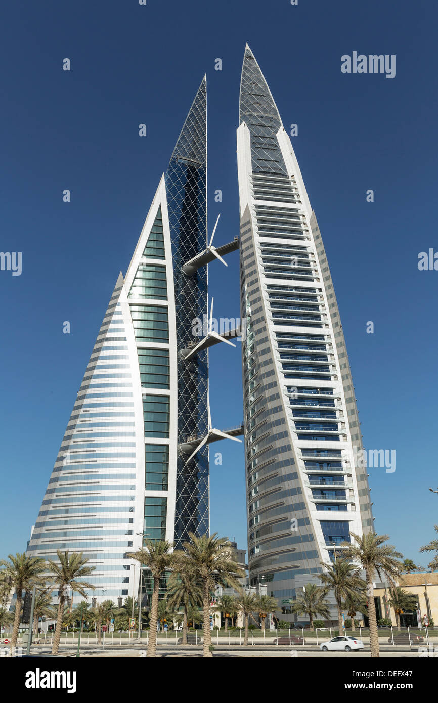 Bahrain World Trade Center, Manama, Bahrain, Naher Osten Stockfoto