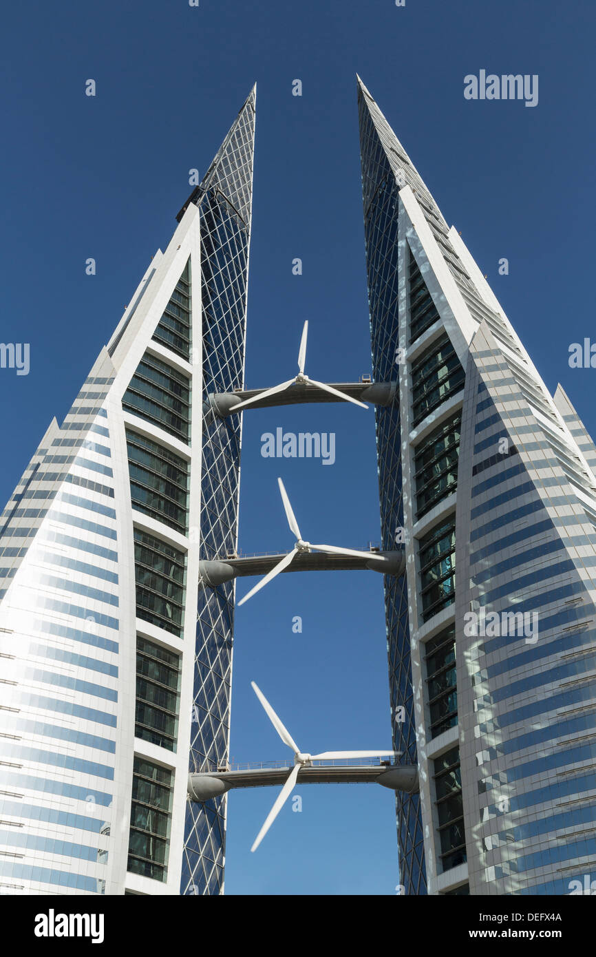Bahrain World Trade Center, Manama, Bahrain, Naher Osten Stockfoto