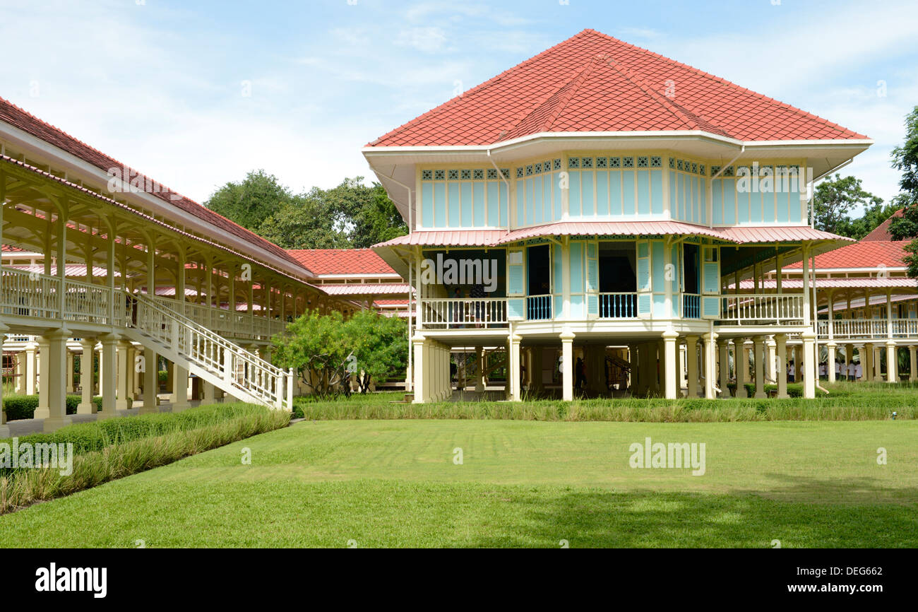 Maruekhathayawan Palast, die Sommerresidenz von König Rama VI, heute ein Museum, Chaham, in der Nähe von Hua Hin, Thailand, Südostasien, Asien Stockfoto