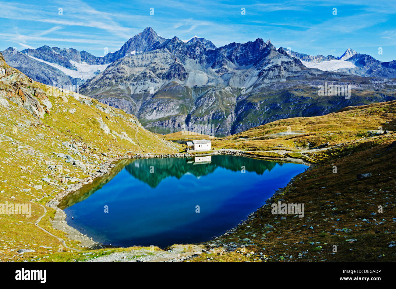 See im Schwarzsee Paradise, Zermatt, Valais, Schweizer Alpen, Schweiz, Europa Stockfoto