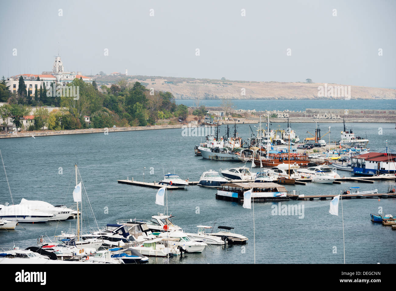 Sozopol Marina, Schwarzmeerküste, Bulgarien, Europa Stockfoto