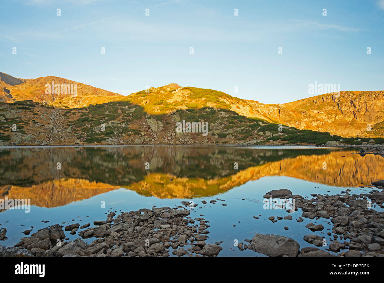 Sedem Rilski Journalistik (sieben Rila Seen) Wandern, Bulgarien, Europa Stockfoto