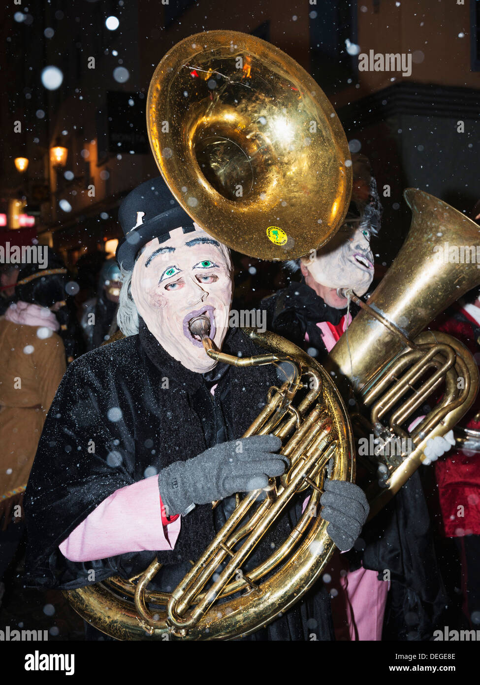 Morgenstraich (Morgen-Parade), Fasnact Frühling Karneval, Luzern, Schweiz, Europa Stockfoto