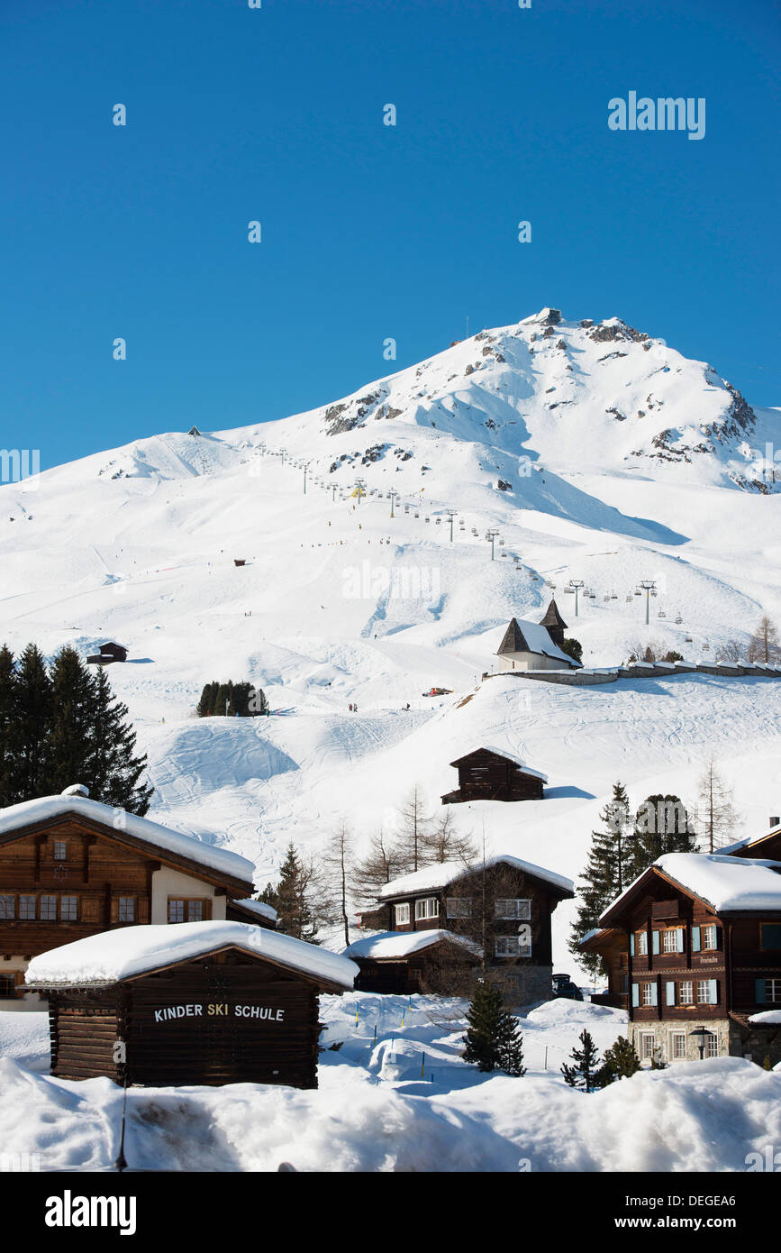 Arosa Mountain Resort, Europa, Schweiz, Graubünden, Schweizer Alpen Stockfoto