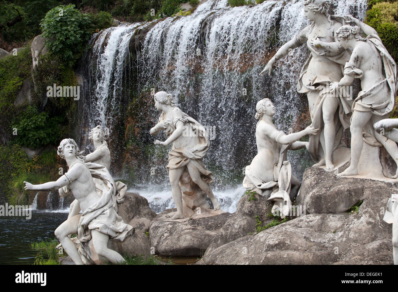 Die Diana Wasserfälle, Caserta, Kampanien, Italien, Europa Stockfoto